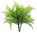 Bird Fiy Boston Fern with Wicker Decorative Silk Plant Simulation Greenery Bushes Indoor Outside Home Garden Office Verandah Wedding Décor 2PCS