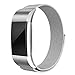 SWEES Metal Bands Compatible Fitbit Charge 2, Stainless Steel Metal Magnetic Replacement Wristband Small & Large (5.5