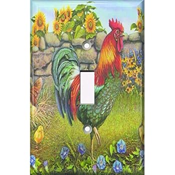 Snazzyswitch Decorative Light Switch Plate Cover Rooster And