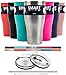 Smart Cooler 30 Oz. Sweat Free Ultra-Tough Double Wall Stainless Steel Tumbler Cup with Leak-proof Heavy Duty Tumbler Lids (Slide Lid & Flip Lid), Straw, & Cleaning Brush - Stainless Steel