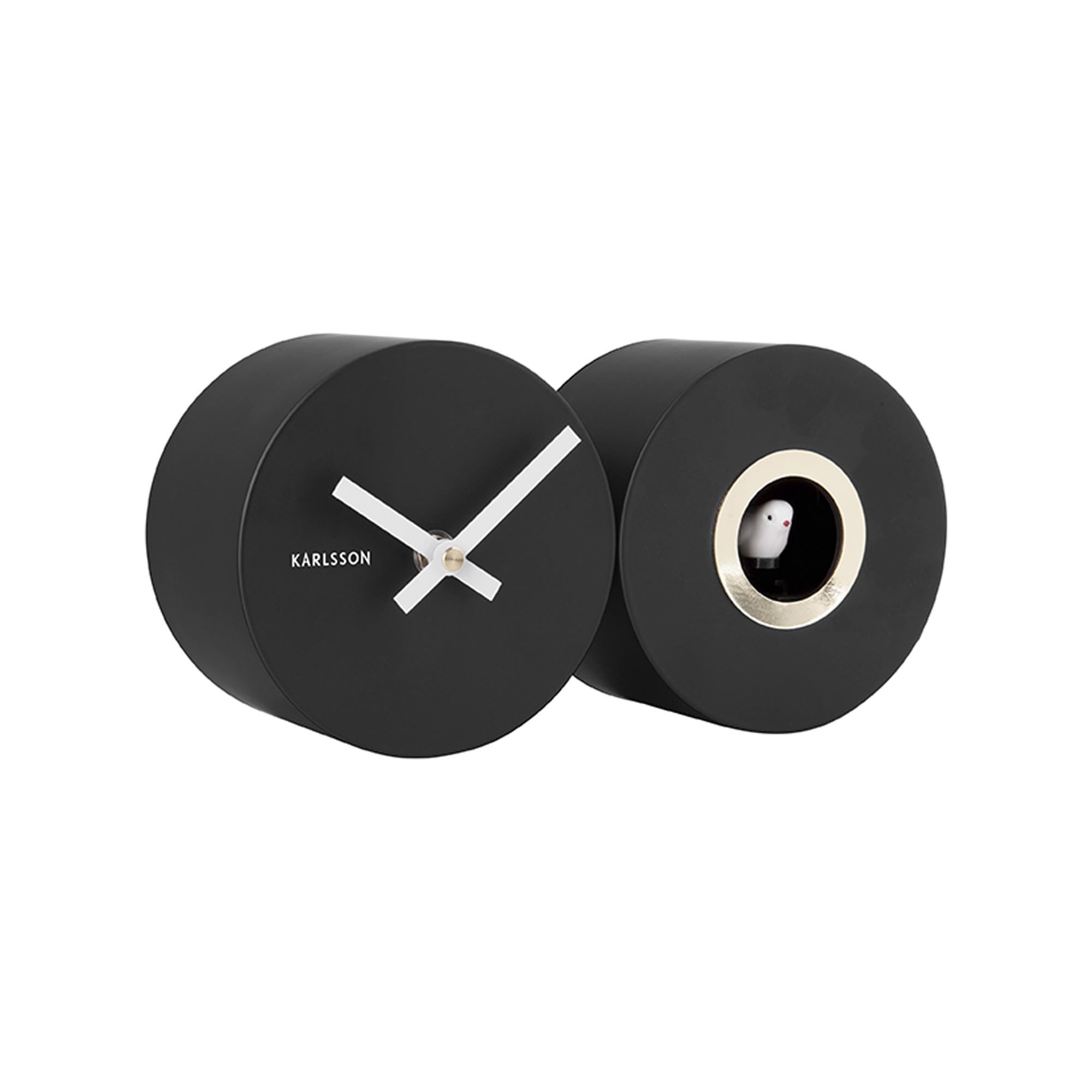 Karlsson Wall Clock Duo Cuckoo - Black (KA5789BK)