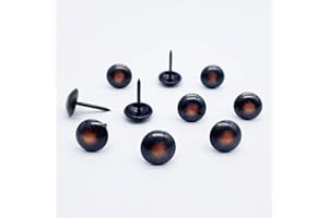 Let's Decorate 200PCS Upholstery Tacks D11mm/0.43" Bronze Nails, Copper Decorative Tacks for Sofa, Furniture Metal Thumb Tacks, Home DIY Decorative Nail Heads Nails (11mm Bronze)