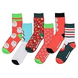 Premium Fun and Colorful Holiday Crew Socks in Custom Gift Box
