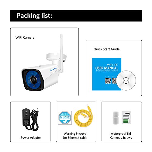 Anakk Wireless WiFi Security Camera 720P Home Surveillance IP Camera with Night Vision Motion Detection 3.6mm Lens Outdoor IP66 Waterproof SD Card Slot - Thumbnail 7