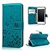 iPhone 6 Leather Case - Emixc Premium PU Leather Flip Folio Wallet Case Card Slot Kickstand Shock Absorbing Soft TPU Inner Bumper Protective Cover With Hand Strap For iPhone 6/6S 4.7 Inch
