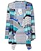 STYLEWORD Women's Long Sleeve Open Front Print Casual Cardigan Sweaters(floral02,XL)