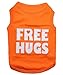 Parisian Pet Dog T-Shirt - Embroidered ' Free Hugs ' Dog Shirt - 100% Cotton, Dog Clothes - Sleeveless Dog Tank Top - Machine Washable Dog Shirts for Large Dogs XL
