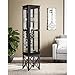 SEI CM2899 Anthony Lighted Curio Cabinet - Satin Black