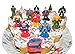 DC Superheroes Batman Superman Justice League Set of 13 Cake Toppers Cup Cake Party Favor Decorations Featuring the Batman, Flash, Green Lantern, Krypto, the Joker Etc with DC Hero ToyRing