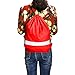 GoodtoU Drawstring Backpack Bags 10 Pcs Reflective Sack Backpack Gym Cinch Bag Red Nylon Drawstring Bag Bulk