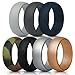 Silicone Rings Wedding Bands - 7 Pack, Mens