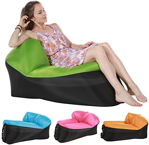 Quickcity Inflatable Lounger Chair - Inflatable Air Couch for Indoor or Outdoor Use - Perfect Air Chair for backyard Lakeside Beach Traveling Camping Picnics & Music Festivals