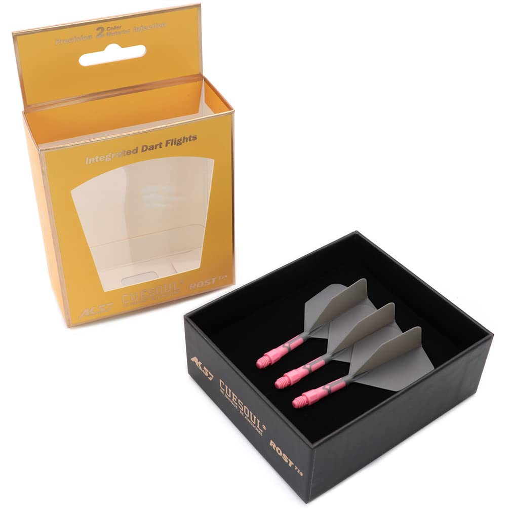 CUESOUL ROST T19 Integrated Dart Shaft and Flights Big Wing Shape,Set of 3
