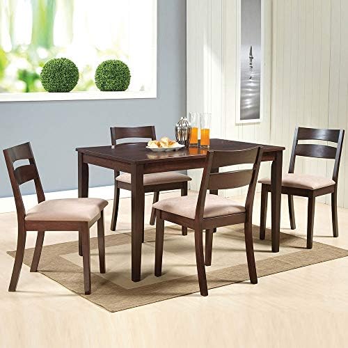 Danube Home Bahamas Wooden 5 Pieces Dining Set Espresso 75 X 120 X 73 8 Cm Buy Online At Best Price In Uae Amazon Ae