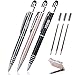 FEIDISI Stylus Pens for Touch Screens,Samsung,HTC,Kindle,Tablet, Ballpoint Ink Pen with 3 Refills, Capacitive Pen with Mobile Phone Stand, 3-in-1 Pen, 3PK