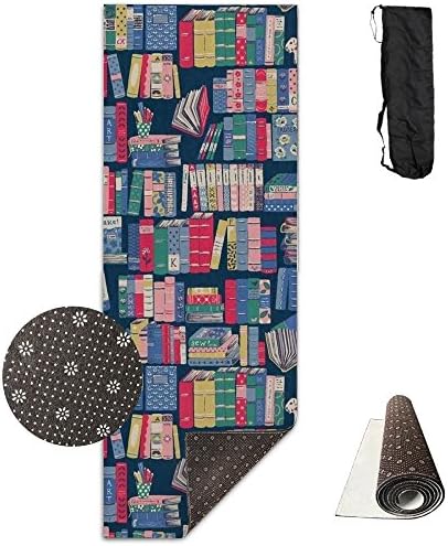 Fwyxx Fashion Bookcase Extra Thick Exercise Yoga Mat