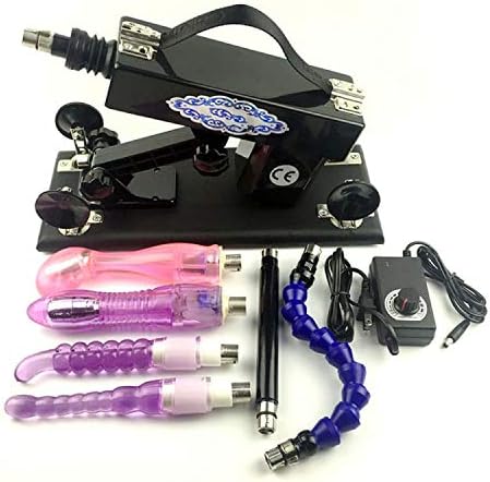 Alluring Machine for Women with Four Free Folding Rod,Europe,AU,USA Adapter Automatic Retractable Pumping A5-007,Black Machine