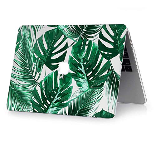 L2W MacBook Retina Pro 13 Case Model: A1502/A1425 Protective Hard Case, Plastic Rubber Coated Shell for Mac Pro 13" with Retina Display NOT CD-ROM (2012-2015 Version) - Tropical Palms Leaves 09