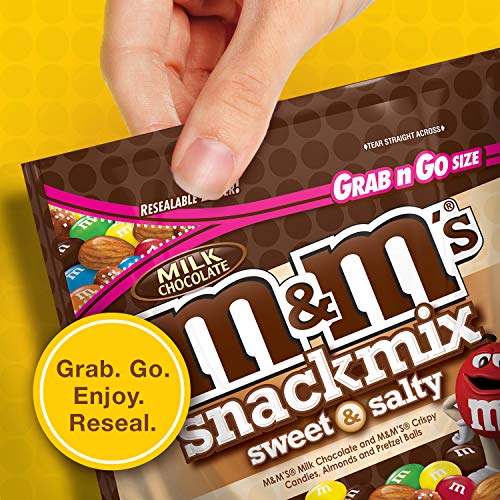 M&M's Milk Chocolate Sweet & Salty Snack Mix, 4.0 Ounce (Pack of 8)