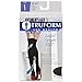 Truform Women's Compression Stockings, 20-30 mmHg, Thigh High Length, Open Toe, Opaque, Black, Medium