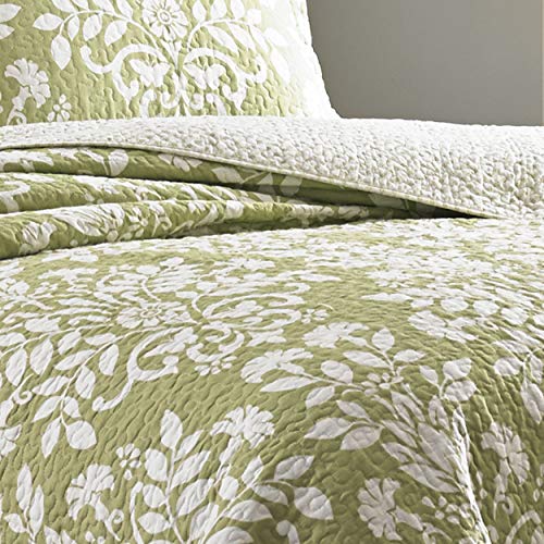 Laura Ashley Rowland Collection Quilt Set100 Cotton, Reversible, All