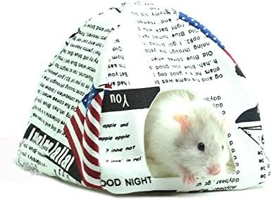 Rats Hamster Winter Warm Cute Pet Tent with Bed Mat for Small Furry Animals