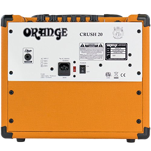 Orange Crush 20 Twin-Channel 20W Guitar Amplifier, Orange - Thumbnail 3