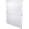 Pro Studio Solutions 140cm x 200cm (55.25in x 78.75in) Sun Scrim - Collapsible Frame Diffusion & Silver/White Reflector Kit with Handle and Carry Bag