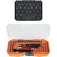 Klein Tools 80177 MODbox Ratcheting Driver Set with MODbox Case Adapter, Modular Tool System Side Rail Attachment, 65 Piece