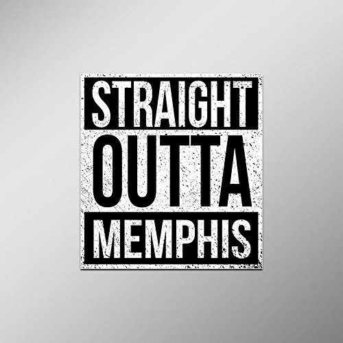 Straight Outta Memphis Vinyl Decal Sticker | Cars Trucks Vans SUVs Laptops Walls Windows Cups | Full Color | 4.5 X 5 Inches | KCD2099