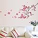 ANBER New Butterfly Cherry Blossom Flower Tree Branch Wall Decals Decor Kids Baby Stickers