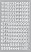 CHARTPAK Self-Adhesive Vinyl Numbers, 1/2 Inch High, White, 210 per Pack (01116)