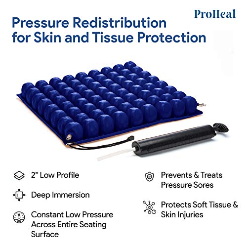 ProHeal Inflatable Wheelchair Air Cushion 18 x 16 for Pressure Sore