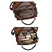 Mynos Women Backpack Purse Leather Handbag Bag Ladies Rucksack Travel Tote Shoulder Bag (Brown)
