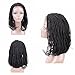 HAIR WAY Lace Front Braided Wigs Bob Style for Black Women Glueless Senegalese 2x Twist Braided Lace Bob Wigs with Baby Hair for Daily Wear Half Hand Tied 16inches (1b)