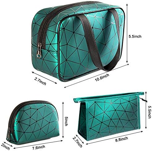 Makeup Bag, Jornarshar 3 Pcs Portable Travel Makeup Bag Waterproof Cosmetic Organizer Toiletry Carry Pouch Portable Makeup Bag Set for Travel, Bathroom and Organizing 2 Makeup Bag, Jornarshar 3 Pcs Portable Travel Makeup Bag Waterproof Cosmetic Organizer Toiletry Carry Pouch Portable Makeup Bag Set for Travel, Bathroom and Organizing