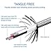 Lightning cable, FEIPUKER (6FT) Nylon Braided Charging Cable Cord Lightning to USB Cable Charger Compatible for IPhone 7/ 7 Plus/6/6s/6 plus/6s plus/ 5c/5s,iPod, iPad, and More (3 PACK Gray)