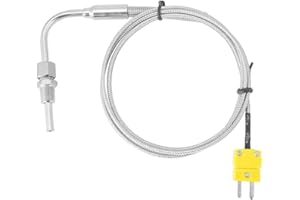 EGT K Type Thermocouple for Exhaust Gas Temp Probe with Exposed Tip & Connector