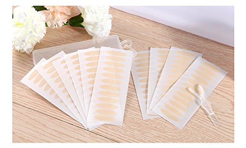 240Pairs(120Pairs Slim+120 Pairs Wide) Lace Style Natural Invisible Single Sided Double Eyelid Tape Self-Adhesive Eyelid Stickers Instant Eye Lift Strips With Y Fork for Hooded Mono-eyelid(Skin Color)