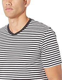 Essentials Camisetas de cuello en V de manga corta con cuello en V para hombre