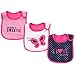 Carter's Baby Girls' 3-Pack Teething Bibs - Navy Pink - One Size