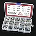 Hilitchi 295Pcs M3/4/5/6/8 304 Stainless Steel Set Screw Assortment with Internal Hex Drive and Cup Point, Metric