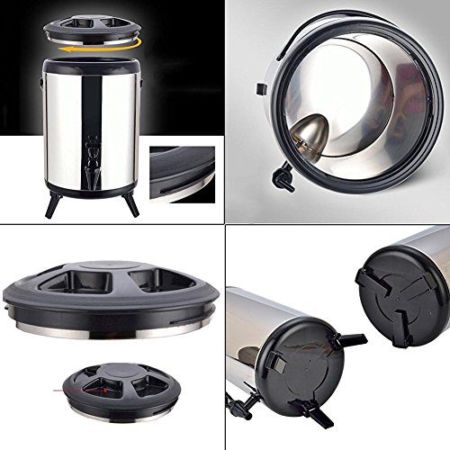 Stainless Steel Insulated Barrel Double Walled Beverage Dispenser with Spigot Keep Hot Water