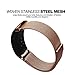 Gear Fit2 Band - V-Moro Rose Gold Milanese Loop Mesh Stainless Steel Metal Bracelet Strap with Strong Magnet for Samsung Gear Fit2 Smartwatch 5.3