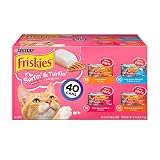 Purina Friskies Wet Cat Food Variety Pack; Surfin' & Turfin' Prime Filets Favorites - (40) 5.5 oz. Cans