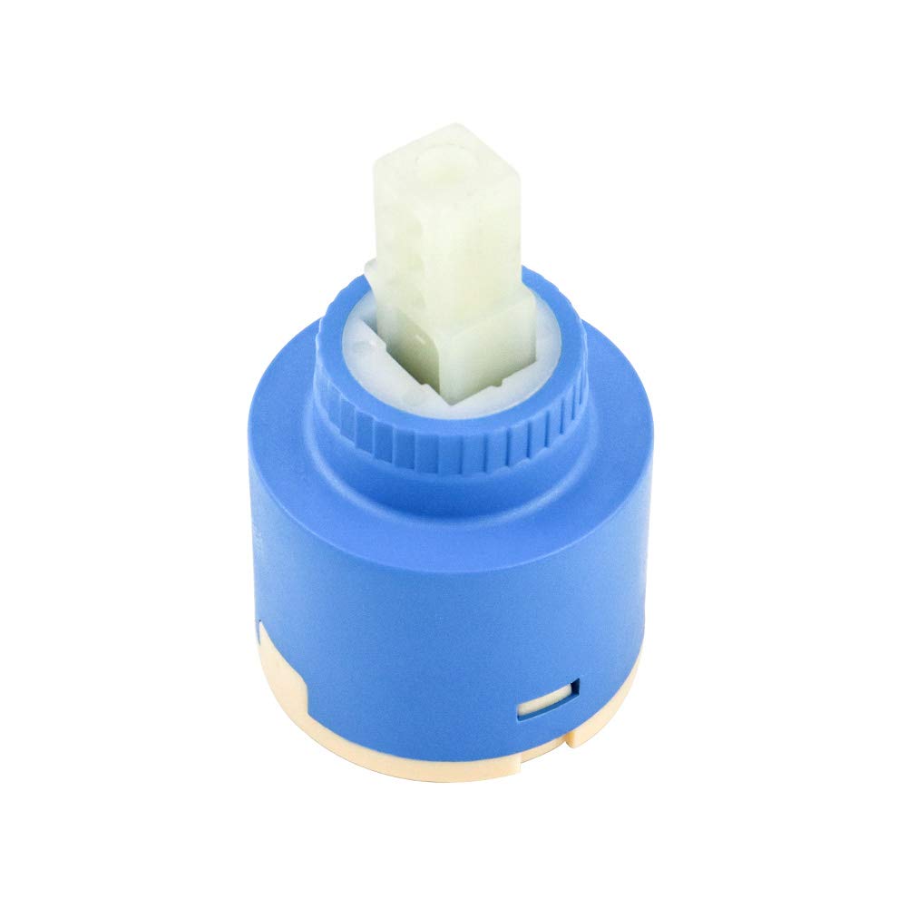 QWORK® 35mm Tap Cartridge, Ceramic Faucet Cartridge, Ceramic Disc Cartridg Valve, Mix Tap Inner Cartridge Replacement for Kitchen Faucet
