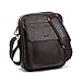 TIANHONGDS Men's Genuine Leather Shoulder Bag Messenger Bags Business Briefcase Composite Leather Classic Casual Bag (Brown)