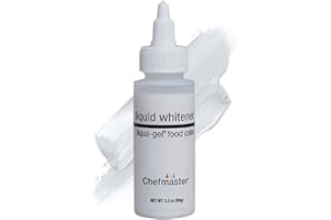 Chefmaster Liquid Whitener Liqua -Gel Food Coloring | Brighter Whites & Pastels | Professional-Grade Dye | Fade-Resistant