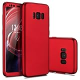 Galaxy S8 Plus Case, Myriann Luxury Slim Full Body Flexible TPU Drop Protection Tactile Grip Case Cover Guard for Samsung Galaxy S8 Plus (2017) (Red)