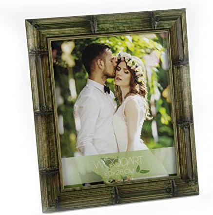 WOODART 6-inch x 8-inch Burnished Bamboo Picture Frame Tropical Island Caribbean Style